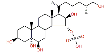 (25R)-5a-Cholestane-3b,5,6b,15a,16b,26-hexol 15-sulfate